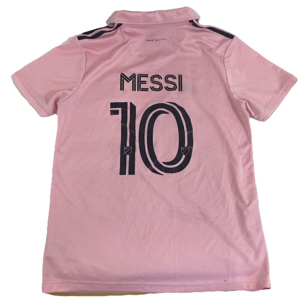 Mens Adidas Miami Futbol Club XBTO Jersey Pink‎ Lionel Messi Large